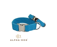Hundehalsband " Lots of Dots " türkis