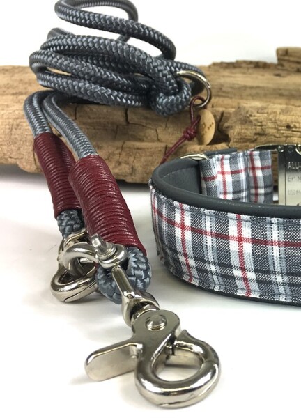 Tauleine charcoal- Wickelage Leder Farbe: karminrot City...