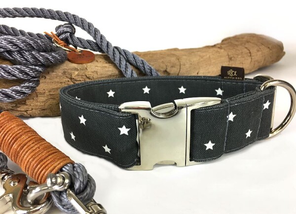 Hundehalsband Allstars charcoal 3 cm 40-55 cm Kunststoff
