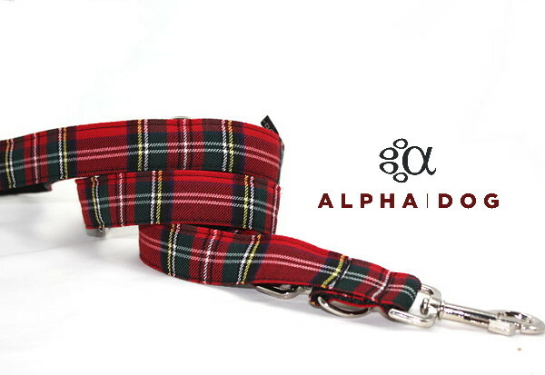 Hundeleine Tartan - Schottenkaro Alpha-Vario 150 cm 2,5 cm