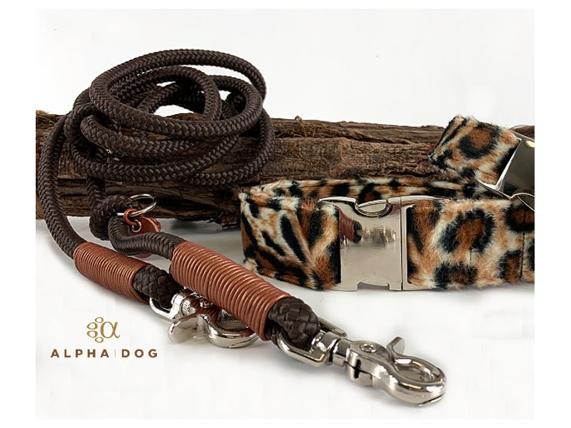 Tauleine braun- Lederwicklung kupfer 8mm box