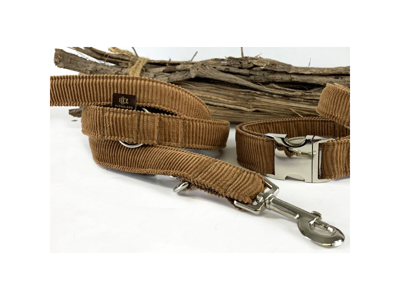 Hundeleine Young Cord muskat Comfort 200 box