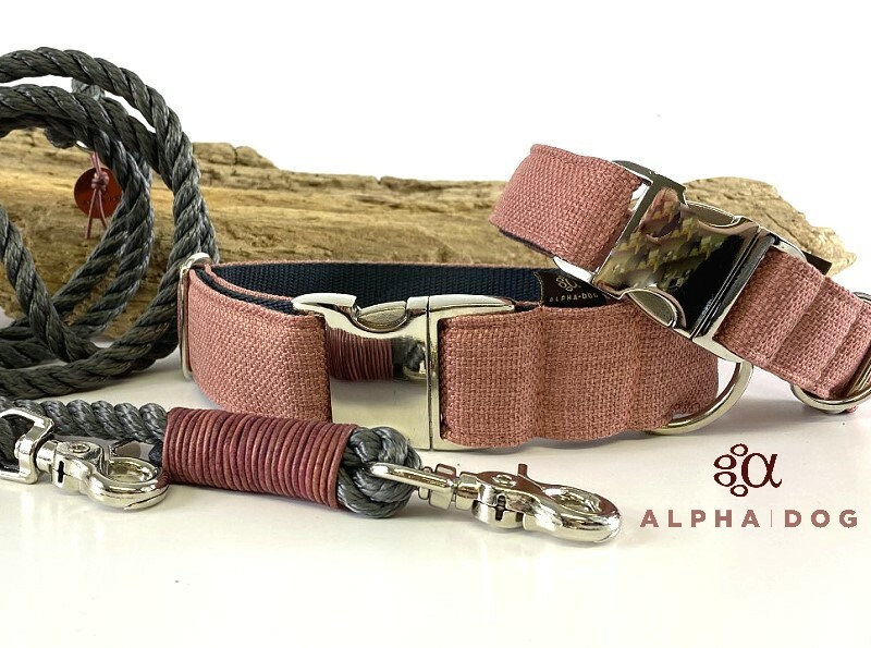 Hundehalsband my lovely colours - peach 2,5 cm 33-45 cm...