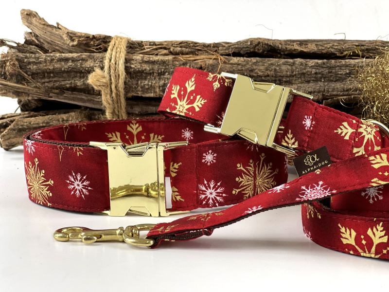 Halsband Silent Night incl Messing/ Alu-verschluss