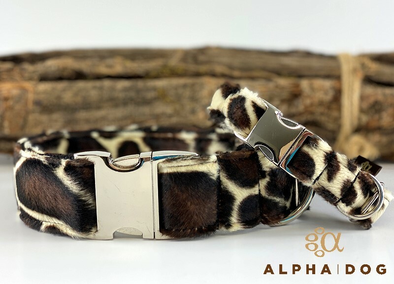 Fellhalsband Giraffe 4 cm 33-45 cm Kunststoff