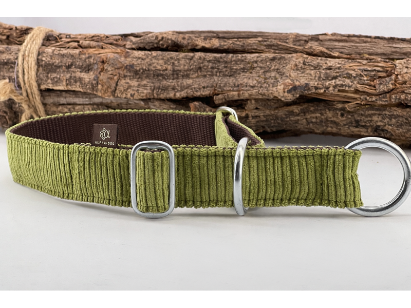 Zugstopp-Halsband Cord wahlw. mit Namensapplikation