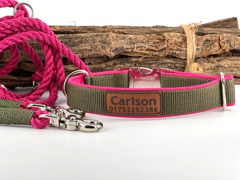Halsband SOFTLINE mit Patch Namen opt.Telefonnummer