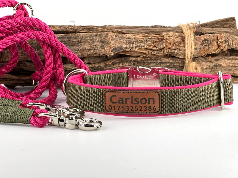 Halsband SOFTLINE mit Patch Namen opt.Te box