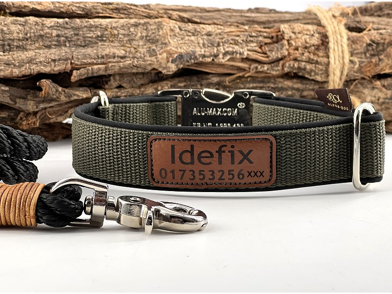 Halsband SOFTLINE  m. Patch Namen opt.Te box