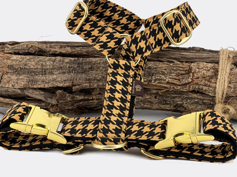 Brustgeschirr Citylights incl. Messing-o box