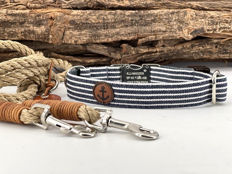 Halsband Landgang mit Namenspatch oder Symbolpatch