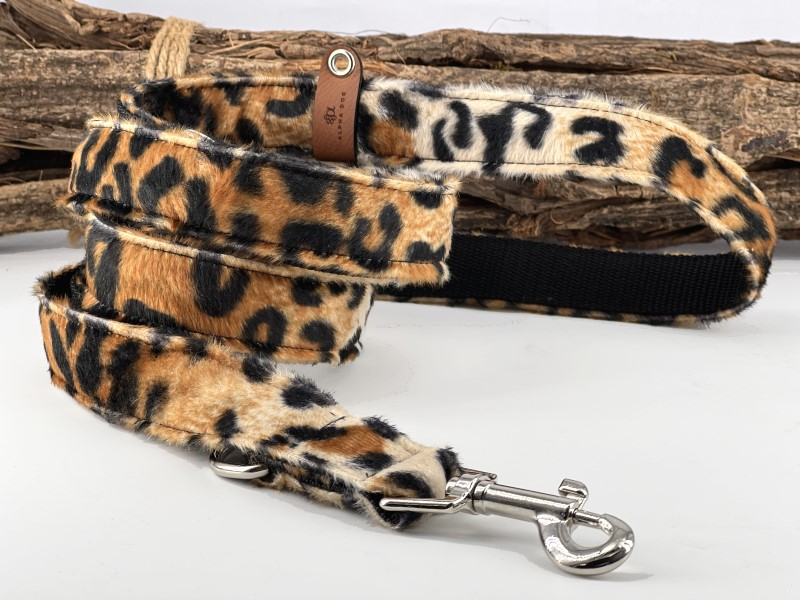 Hundeleine Leopard 2,5 cm Comfort 200 cm box