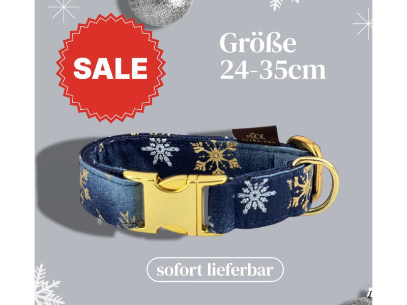 <<Fotomuster<< Halsband Weihnachten Gr. 24-35 cm
