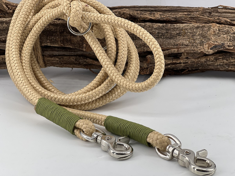 Tauleine natur- Wicklung moosgrün box