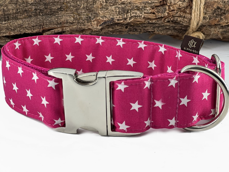 Hundehalsband  Seven Stars pink box