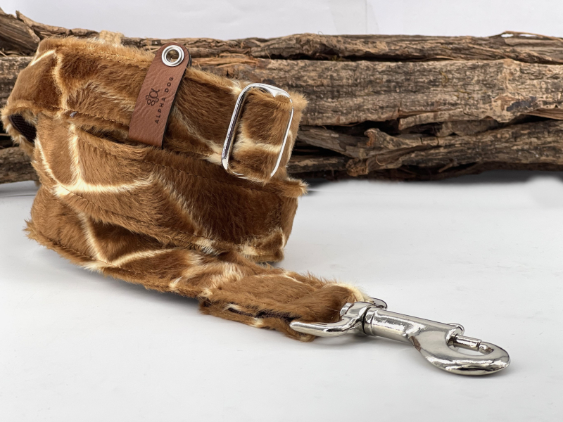 Hundeleine Giraffe rotbraun box