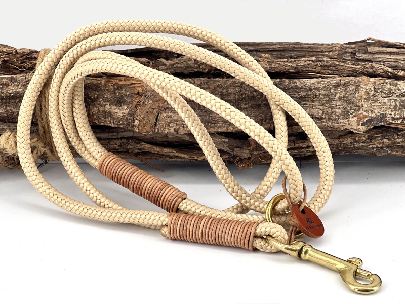 Tauleine natur- Lederwicklung cognac m.  box