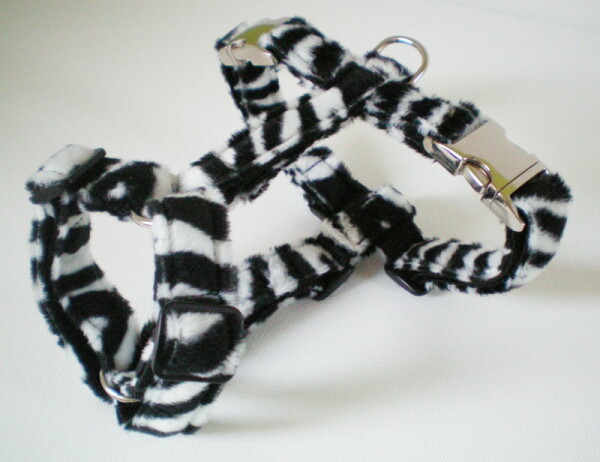 Welpengeschirr Zebra