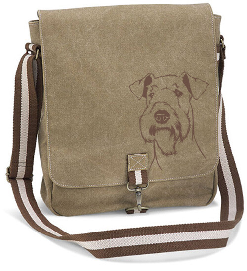 Canvas Tasche &quot; Buddy&quot; Airedale Terrier