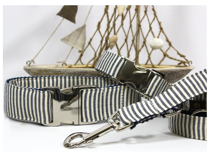 Hundehalsband Gangway marine 4 cm 40-55  box