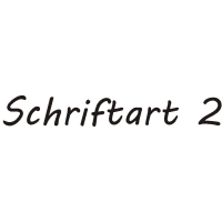 Schriftart 2