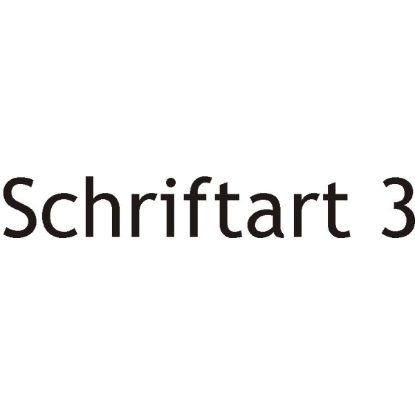 Schriftart 3