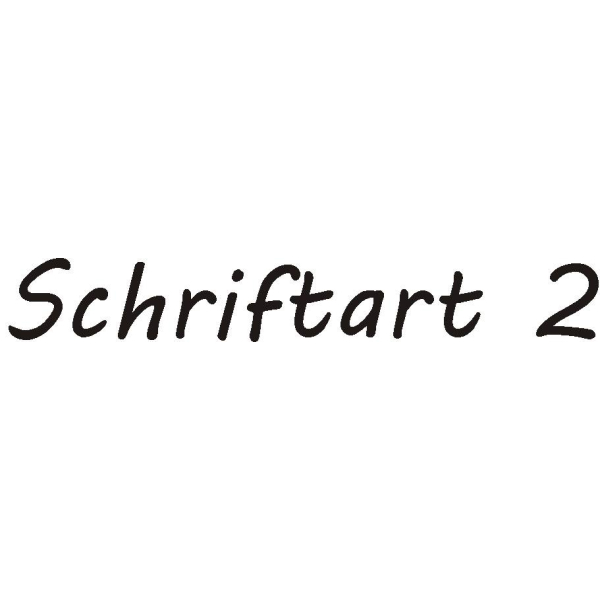 Schriftart 2